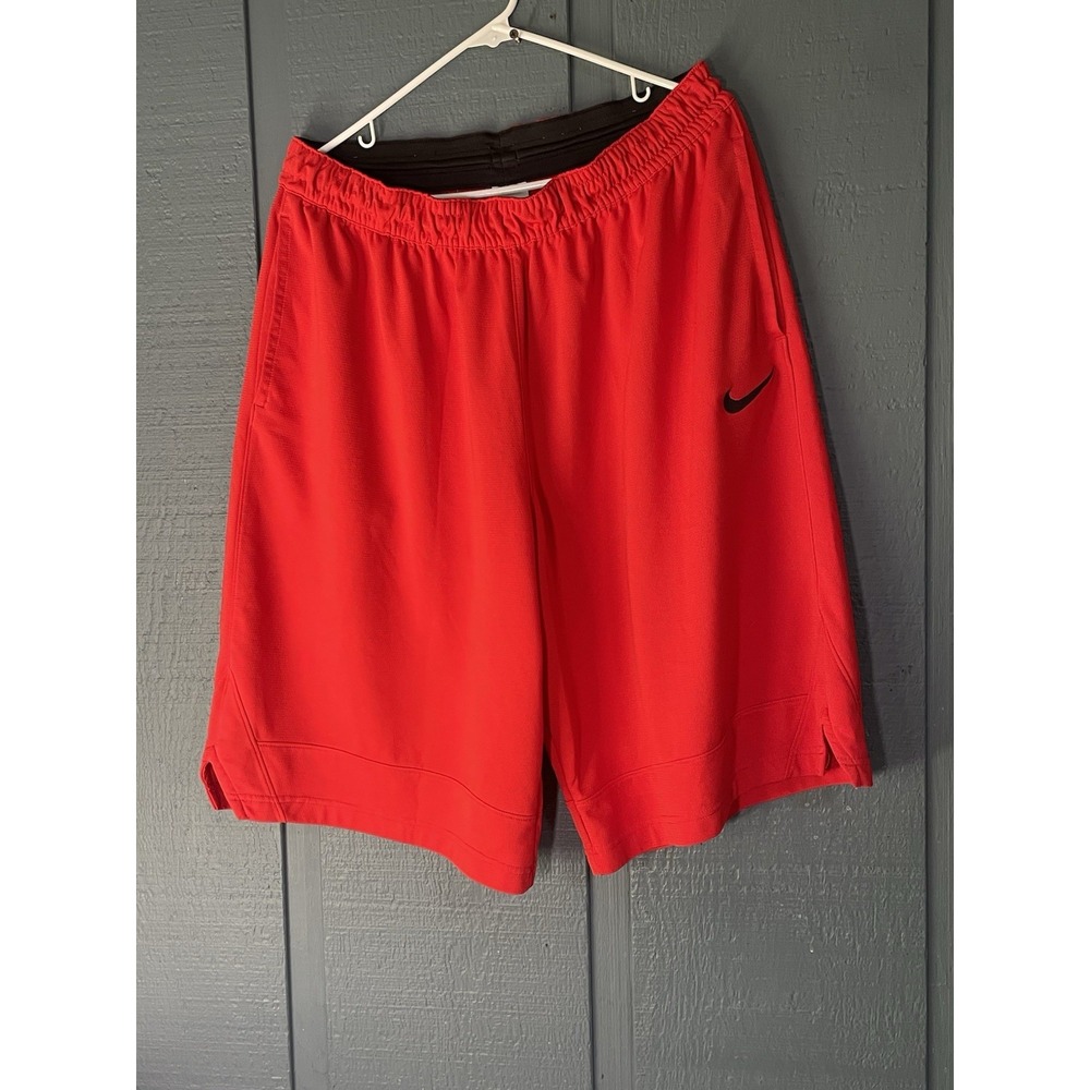Nike‎ Dri Fit Red Athletic Shorts Men's XXL Tall